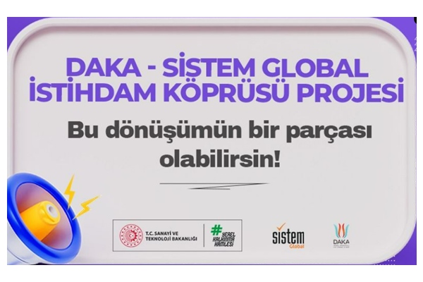 DAKA- Sistem Global İstihdam Köprüsü Projesi 2025 Eğitimi Başvuruları Açıldı