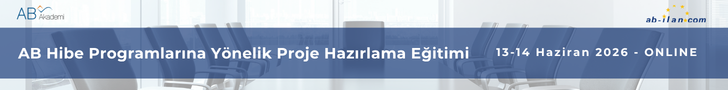 AB Hibe Programlarına Yönelik Proje Hazırlama Eğitimi (ONLINE) | 13-14 Haziran 2026