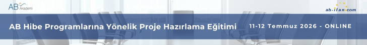 AB Hibe Programlarına Yönelik Proje Hazırlama Eğitimi (ONLINE) | 13-14 Haziran 2026