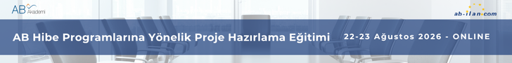 AB Hibe Programlarına Yönelik Proje Hazırlama Eğitimi (ONLINE) | 22-23 Ağustos 2026
