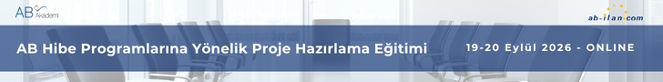 AB Hibe Programlarına Yönelik Proje Hazırlama Eğitimi (ONLINE) | 19-20 Eylül 2026