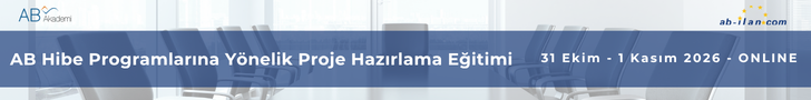 AB Hibe Programlarına Yönelik Proje Hazırlama Eğitimi (ONLINE) | 31 Ekim - 1 Kasım 2026
