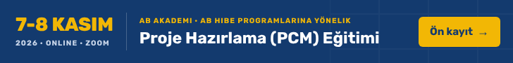 AB Hibe Programlarına Yönelik Proje Hazırlama Eğitimi (ONLINE) | 7 - 8 Kasım 2026